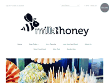 Tablet Screenshot of milkandhoneystore.com